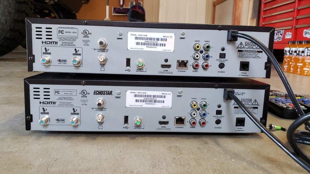Lot of 2 Dish Network VIP 612 HDTV Dual Receiver DVR for Sale in Corona