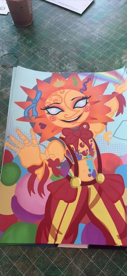 Sun drop poster fnaf