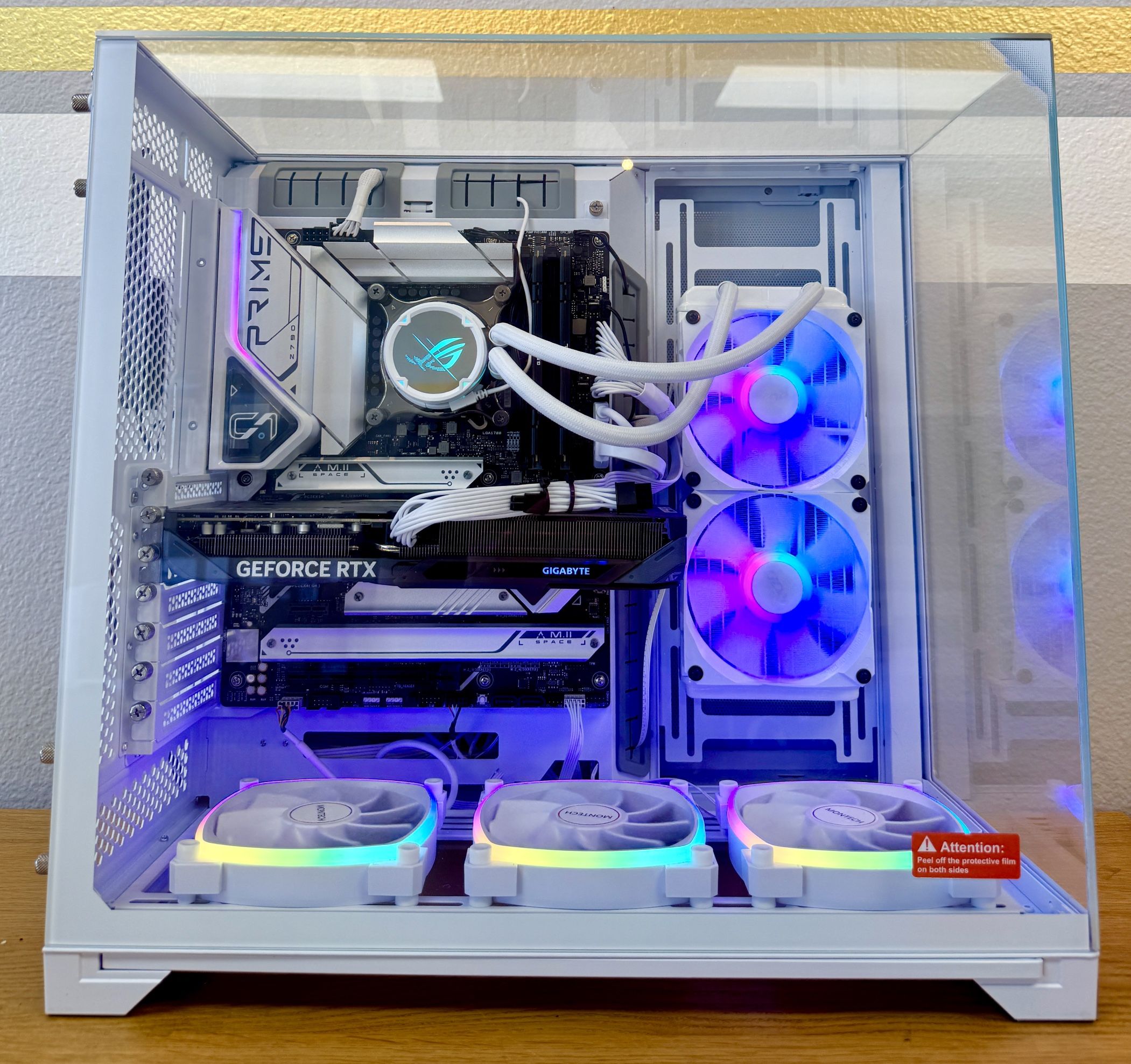 Gaming PC Custom Built by AREA-51✅🕹All White Full RGB Set,Intel i7/32GB RAM/1TB🖥1 Yr Wrnty‼️ RTX 5060 Ti GPU💥 $0 Down Finance Available