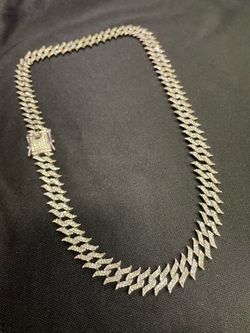 14K Plated Spiked Cuban Chain