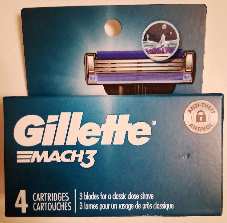 Gillette Mach 3 Razors 4pk *BRAND NEW*