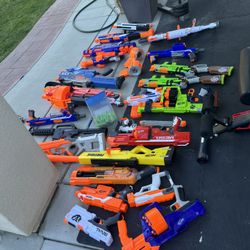 A Lot Of Nerf Guns