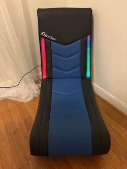 X Rocker Gaming Floor Chair with RGB Lights