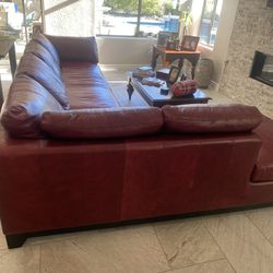 Leather sectional Sofa Couch