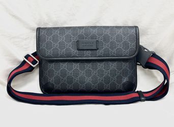 Unisex Gucci GG small black belt bag 598113 K5RLN 1095 