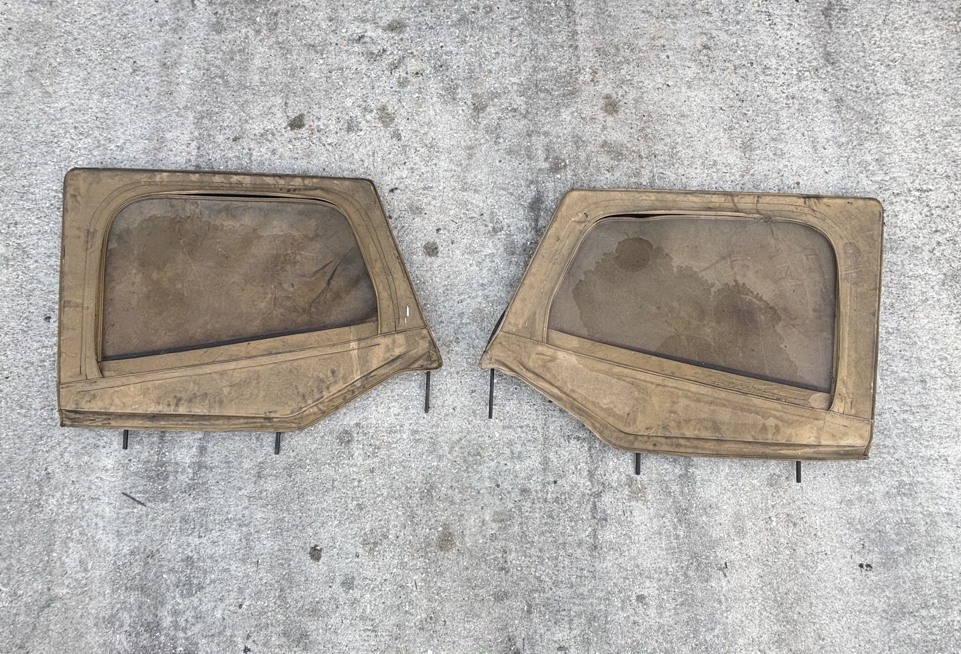 87-95 Jeep Wrangler Soft Tops Pair Used