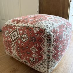 Aztec Pattern Pouf Ottoman