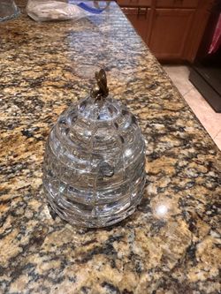 Crystal honey jar