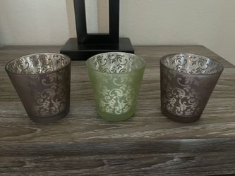 Tea light Candle Holders Glass X3 $5