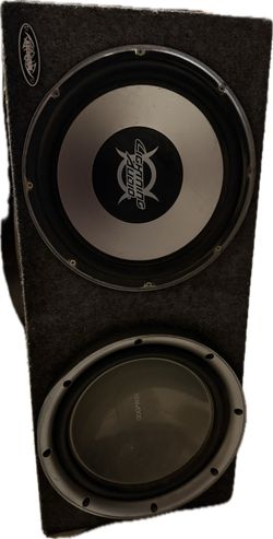 Dual 12" Subwoofers + Box