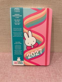 Miffy Aug 2026-Dec 2027 Weekly Planner Agenda