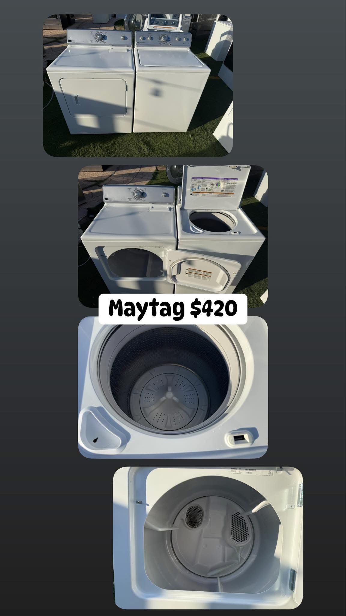 Maytag washer and electric dryer 3.5&7.0 Cuft