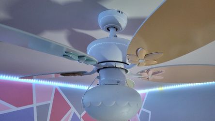Ceiling Fan Kids Fan Light with 5 Colorful Blades 

