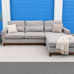 Gray Sectional Couch Sofa