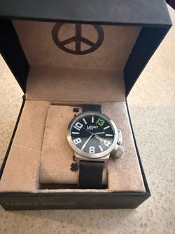 Lucky Brand Black and Silver Men's Watch