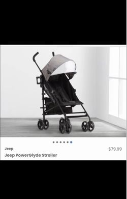 NEW Jeep PowerGlyde Lightweight Umbrella Stroller - Tan/Black