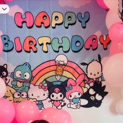Hello kitty Backdrop 