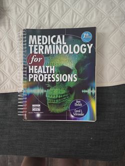 Medical Terminology For Health Professions