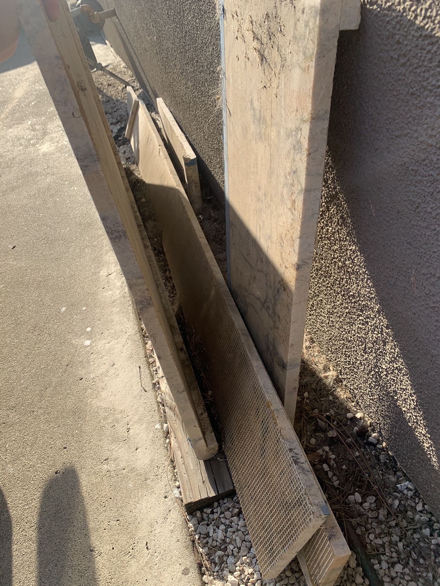 Granite bullnose countertop piece 54 X 26.5 with extra pieces