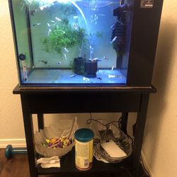 Aquarium Fish Tank Nuvo Fusion Peninsula 14 Gallons 