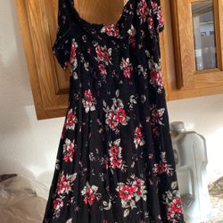Off The Shoulder Floral Dress