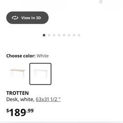 TROTTEN IKEA DESK 