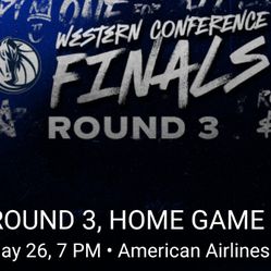 Dallas Mavericks Western Conference Finals 
Home Game 1

Section 112 Row H Seat 5-8 