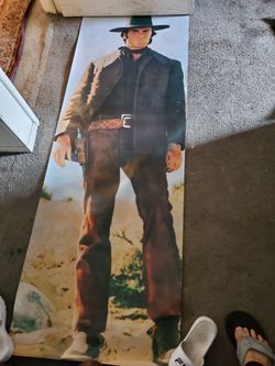 Classic Vintage Large Clint Eastwood Door Size Poster