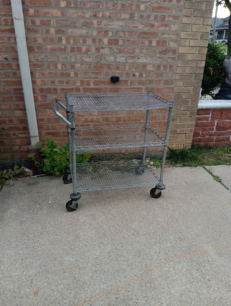  Stainless Steel Bart Cart Utility With Wheels 