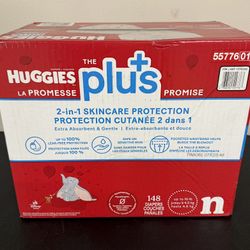 Huggies Plus Newborn 148 Count 