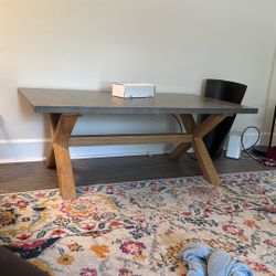 Coffee table with granite top