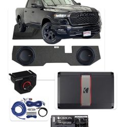 DODGE RAM 4 DOORA BASS PACKAGE INSTALLED