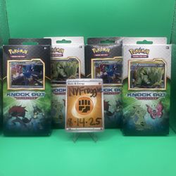 Pokémon TCG 2017 XY Knockout Collection Box Lot Of 4