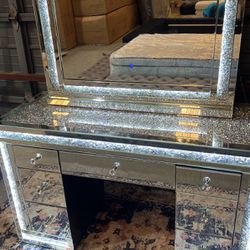 Glass Mirror Vanity Open Box NEW
