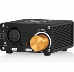 Douk Audio U5PRO HiFi Fully Balanced Headphone Amplifier, Mini Stereo Amp for XLR and 4.4mm Headsets, Replaceable Op-Amps, 18-600Ω Compatibility, 1500