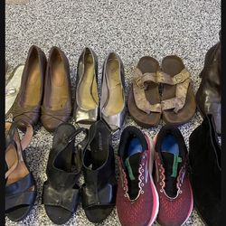 Size 10 Women Shoes -15 Pairs