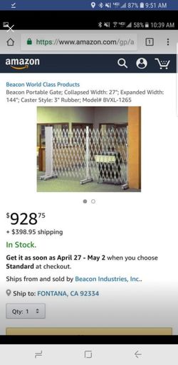 Fgfred portable Barrier gate.(serious buyers)