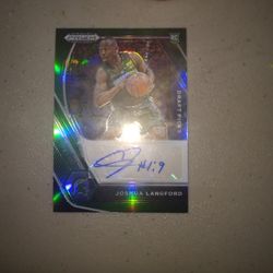 Prizm Draft Picks Joshua Langford Autographed 