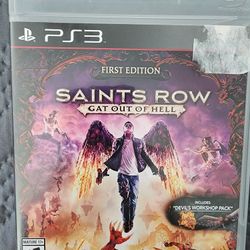 PS3 Game 🎮 First Edition Saints Row Gat Out of Hell