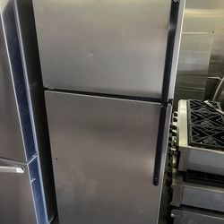 Ge Gray Apartment Size Top Freezer Refrigerator 18 Cu Ft 