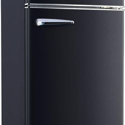 Galanz 12 Cu Ft Retro Refrigerator Black Top Freezer GLR12TBKEFR - New Open Box