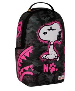 Spray ground back pack with snoopy