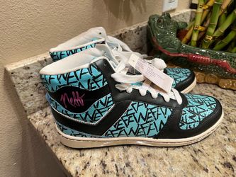 RARE PONY x Neff City Wings Cosmo Sample High-Tops - Size 9".