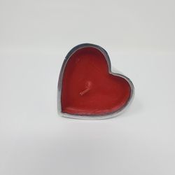 Red Heart-Shaped Candle