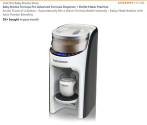Baby Brezza Formula Pro Advanced Formula Dispenser + Bottle Maker Machine