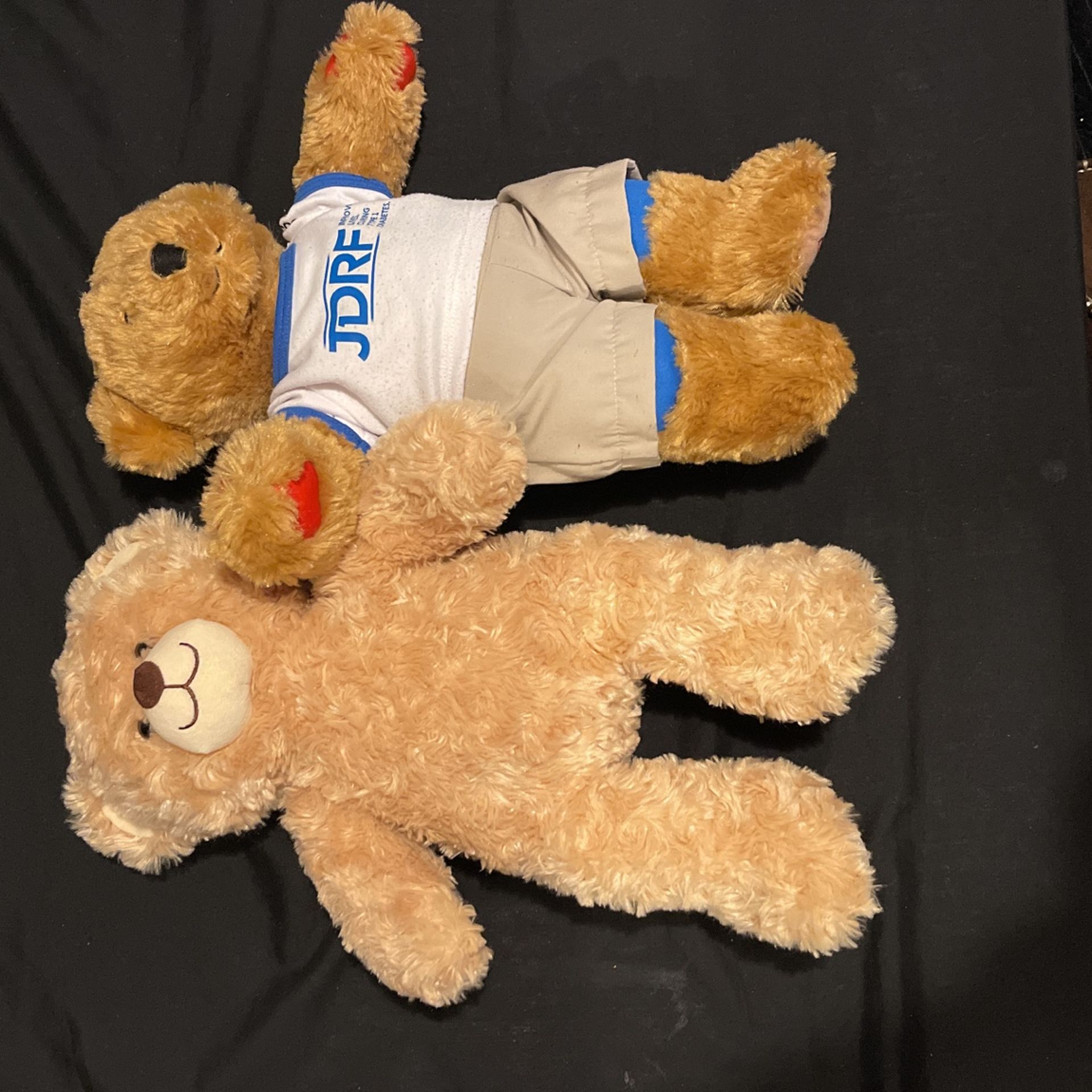 BAB Build-A-Bear Plush Stuffed Teddy Plush Lot of 2