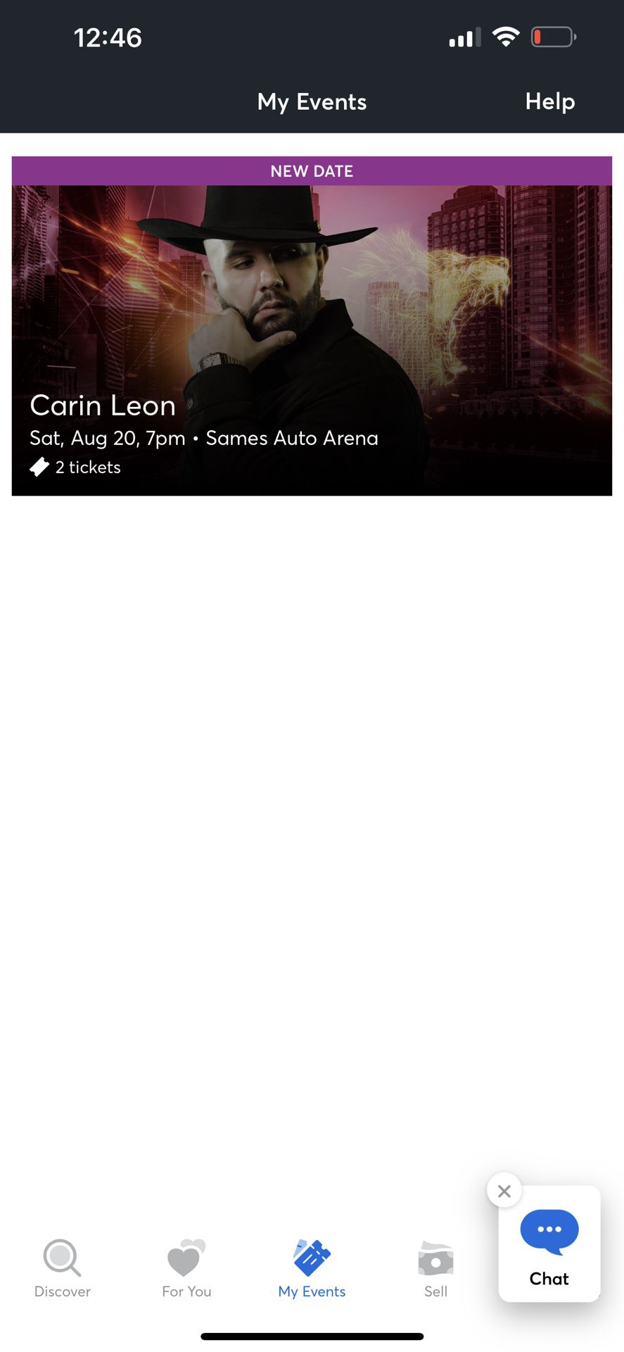 2 Carin Leon tickets - Laredo tx