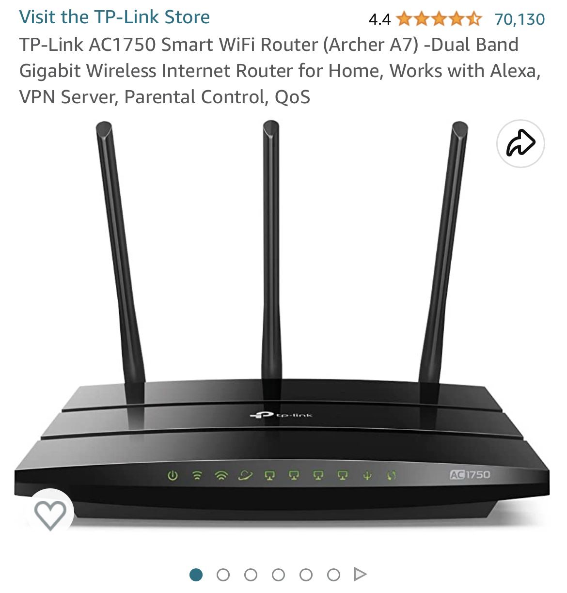 TP-Link AC1750 Smart WiFi Router 