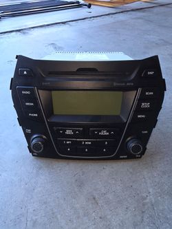 Santa fe 2013 hyundai stock radio