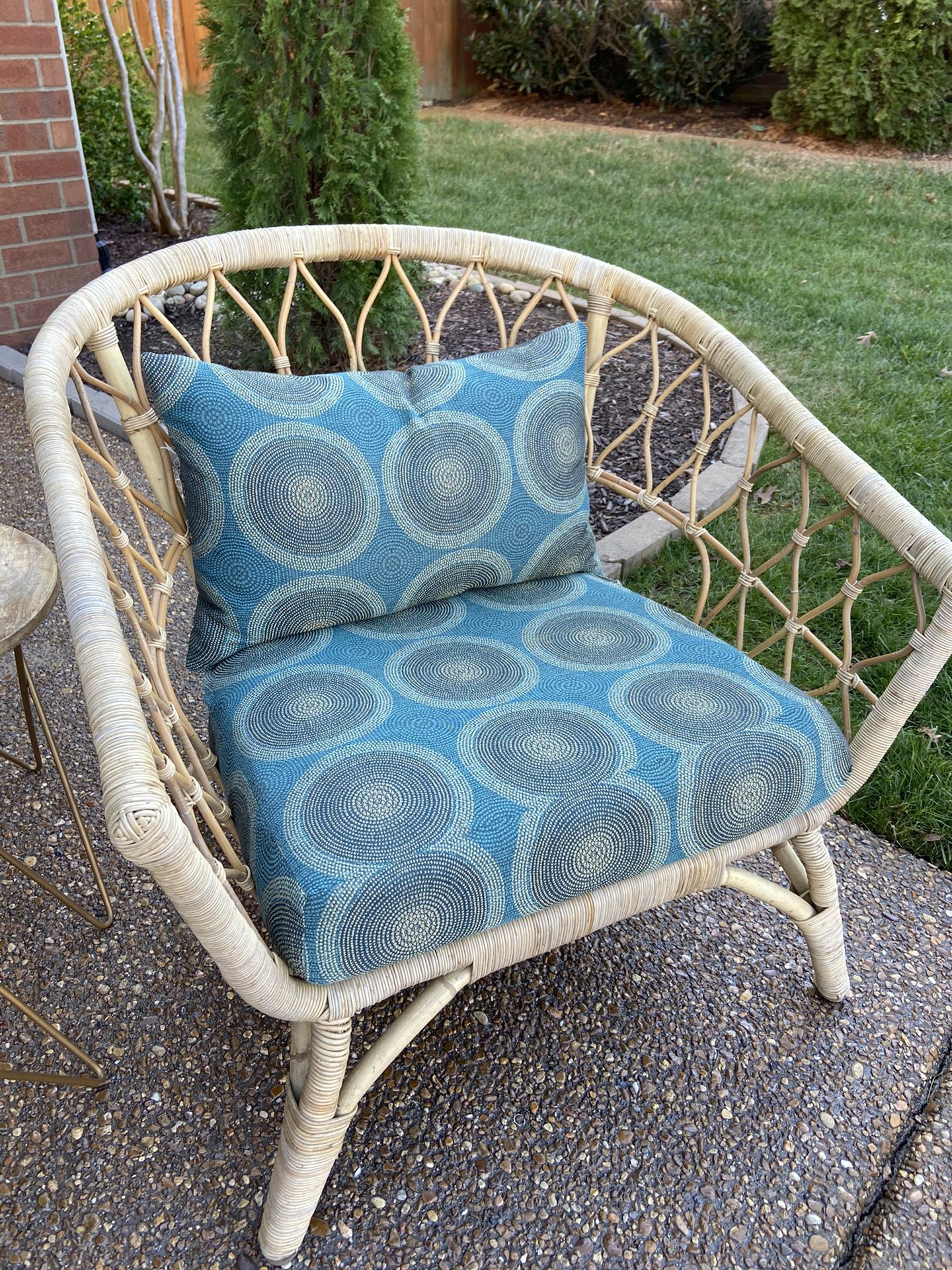 Rattan/wicker Accent Chair